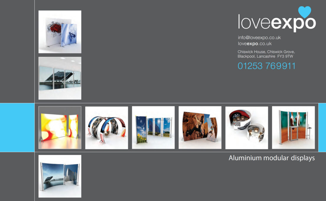 Aluminium modular display solutions